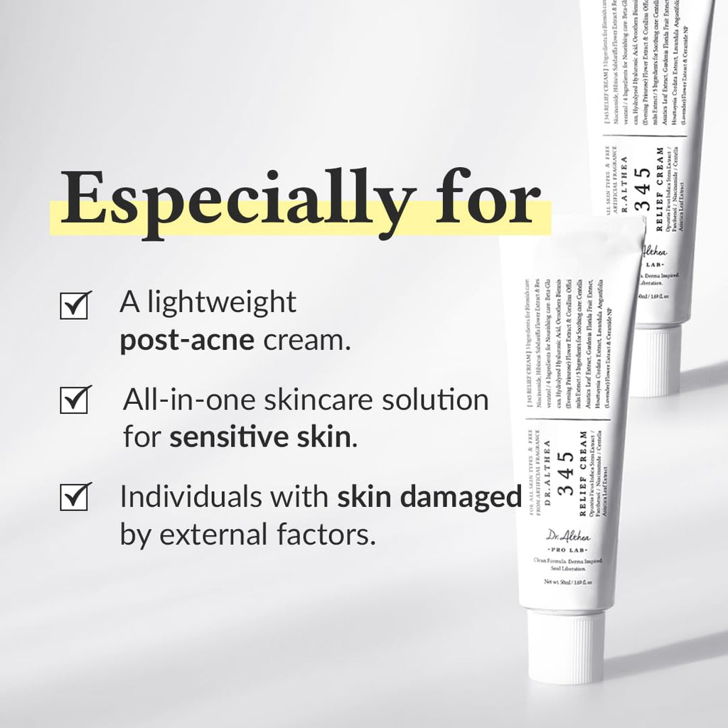 Dr. Althea 345 Relief Cream – Niacinamide Moisturizer for Blemish-Prone Skin