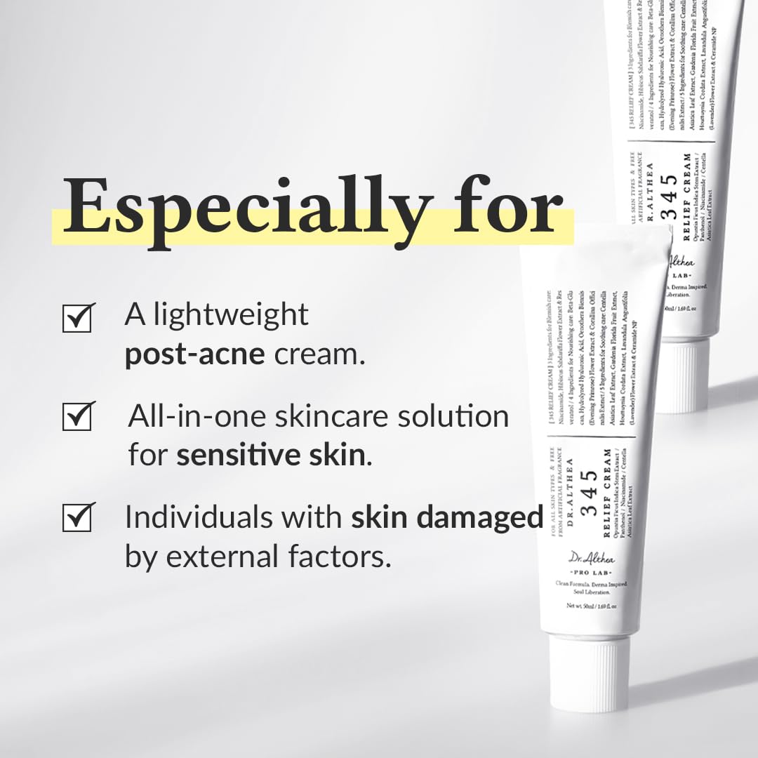 Dr. Althea 345 Relief Cream – Niacinamide Moisturizer for Blemish-Prone Skin