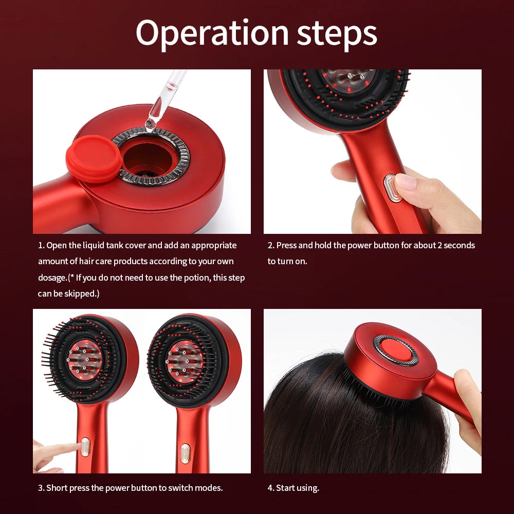 Lumira Scalp Renewal Massager — Red Light Therapy Comb for Thinning Hair